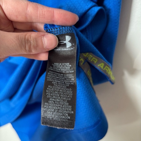 🎉4/30$🎉 Under Armour Blue Performance Polo - Size Large - Picture 4 of 5